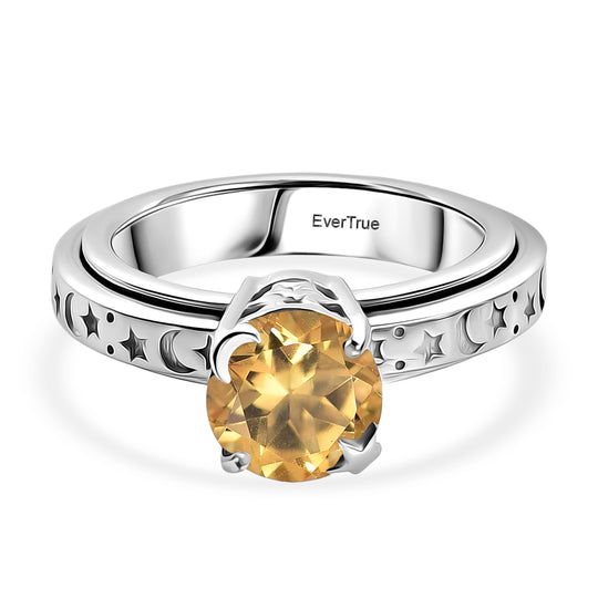 EVER TRUE AA Citrin Ring Nickelfreies Messing (Größe 21.00) ca. 1,91 ct