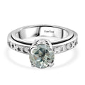 EVER TRUE AA Prasiolith Ring Nickelfreies Messing (Größe 17.00) ca. 1,88 ct