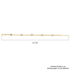 D'Joy AA Natürlicher, äthiopischer Welo Opal Armband ca. 19 cm + 2.5 cm Extender, 925 Silber 750 Gelb Vergoldet ca. 1,88 ct.