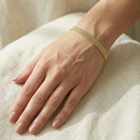 LA BELLA feinstes 925 Silber  rhodiniert Armband ca. 20 cm ca. 6,14g