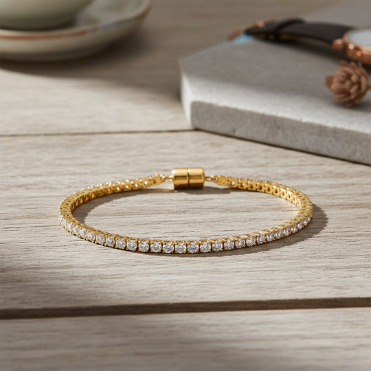 D'Joy Moissanit Armband ca. 20 cm 925 Silber rhodiniert ca. 5.99 ct