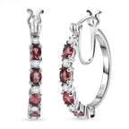 MÜNCHEN CLOSE OUT - D'Joy Cruzeiro Blush Turmalin, Moissanit Ohrringe 925 Silber rhodiniert ca. 1.85 ct