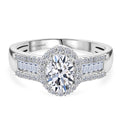 LUXURIANT DIAMOND - Lab Grown Diamant VS-EF IGI zertifiziert Ring 925 Silber rhodiniert (Größe 20.00) ca. 1.50 ct