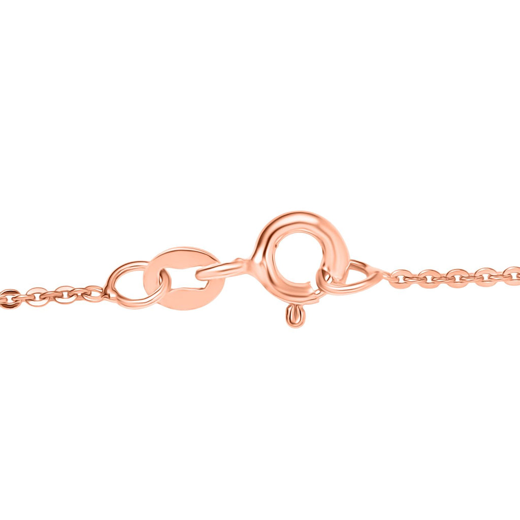 LUXURIANT DIAMOND - Lab Grown Diamant SI-GH Halskette ca. 45 cm 925 Silber 750 Roségold Vermeil ca. 0.20 ct