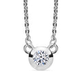 LUXURIANT SI-GH Labor Diamant 45cm Halskette, rhodiniert 925 Silber - 0,20 ct.