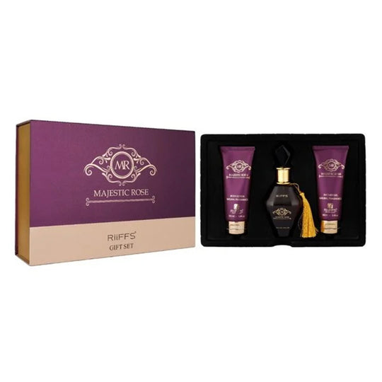 RIIFFS - Majestic Rose Geschenkset, 3-teilig, Eau de Parfum 100 ml