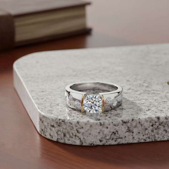 LUXURIANT DIAMOND - Lab Grown Diamant SI-GH SGL zertifiziert Ring 925 Silber rhodiniert (Größe 19.00) ca. 2.00 ct