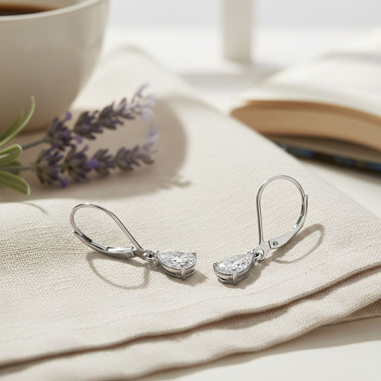 LUXURIANT DIAMOND - Lab Grown Diamant VS-GH SGL zertifiziert Ohrringe 925 Silber rhodiniert ca. 1.00 ct