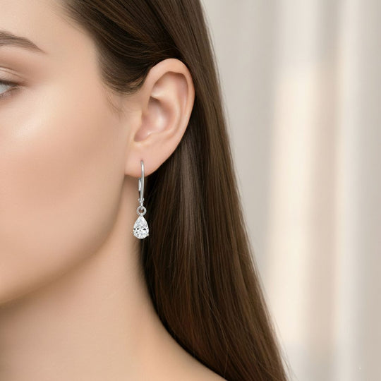 LUXURIANT DIAMOND - Lab Grown Diamant VS-GH SGL zertifiziert Ohrringe 925 Silber rhodiniert ca. 1.00 ct
