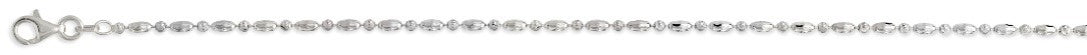 NEBULA BEAD CHAIN 925 Silber rhodiniert Armband ca. 18 cm + 2.5 cm Extender, ca. 2,30g