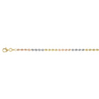 CHICCO C0032 3CR 925 Silber Tricolor Armband ca. 18 cm + 2.5 cm Extender, ca. 5,17g