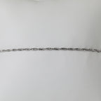 Italienisches Schlangen Pyramidenform Armband,  925 Silber rhodiniert, ca. 18 cm + 2.5 Extender, ca. 2,22g