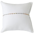 CLASSIC SINGAPORE 925 Silber Tricolor Armband ca. 18 cm + 2.5 cm Extender
