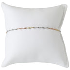 CLASSIC SINGAPORE 925 Silber Tricolor Armband ca. 18 cm + 2.5 cm Extender