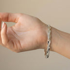 WRAPPED MAGICFLEX 925 Silber rhodiniert Armband ca. 18 cm +2.5 cm Extender, ca. 3,91g