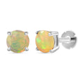 Natürliche, äthiopische Welo Opal Ohrringe - 0,64 ct.