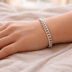 MIAMI CUBAN 925 Silber rhodiniert Armband ca. 20 cm ca. 22,21g