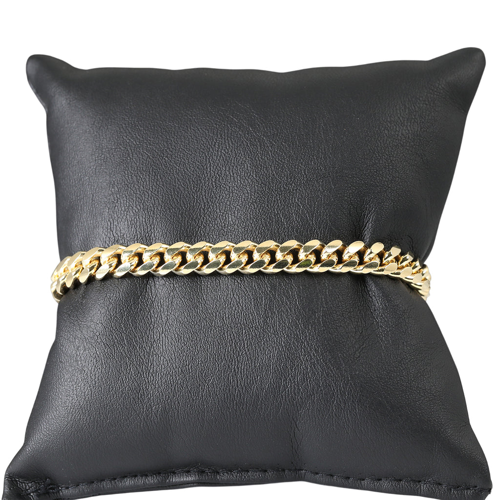 MIAMI CUBAN 925 Silber vergoldet Armband ca. 20 cm ca. 22,29g