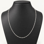 Figaro 45cm Halskette, 925 Silber - 1,86 Gramm
