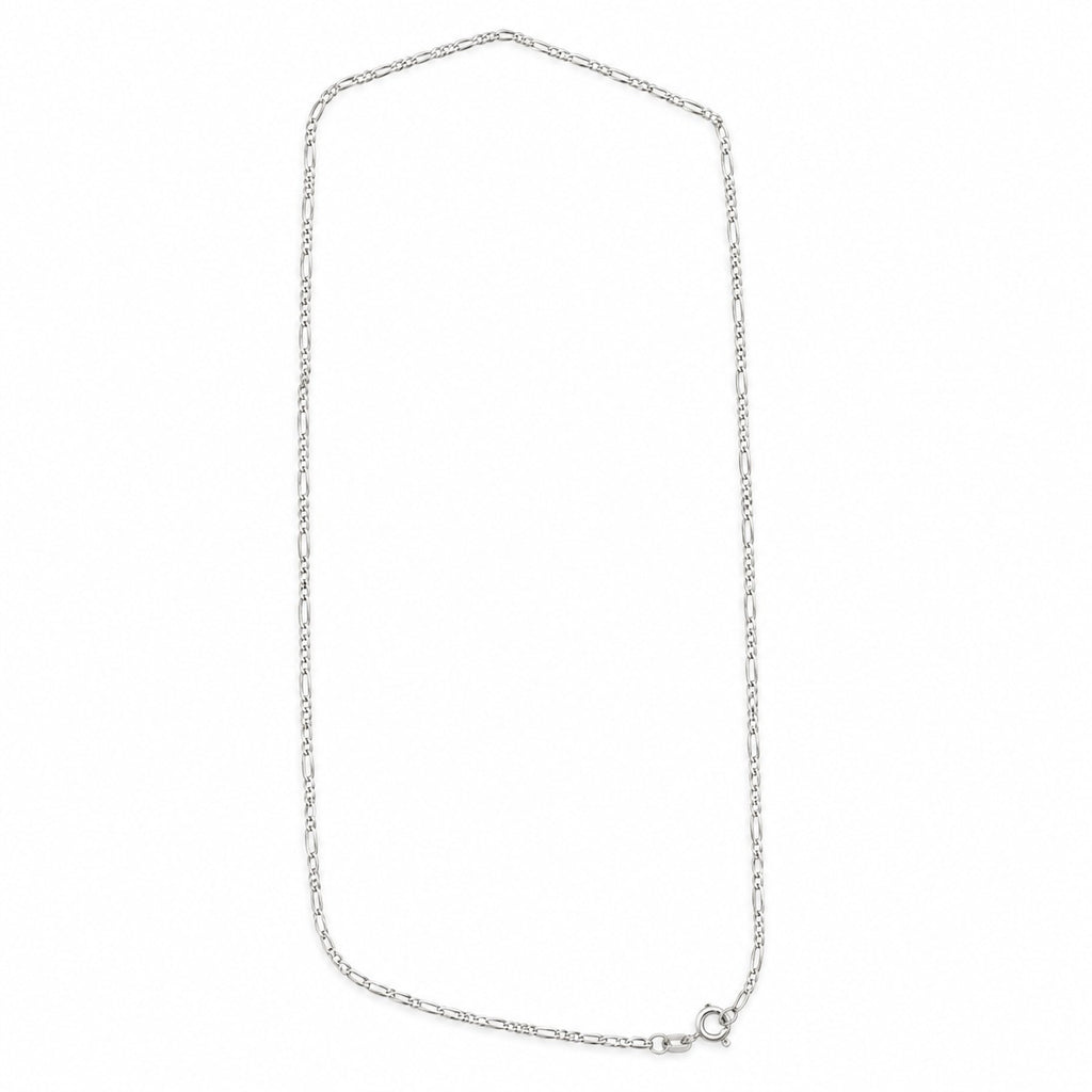 Figaro 45cm Halskette, 925 Silber - 1,86 Gramm