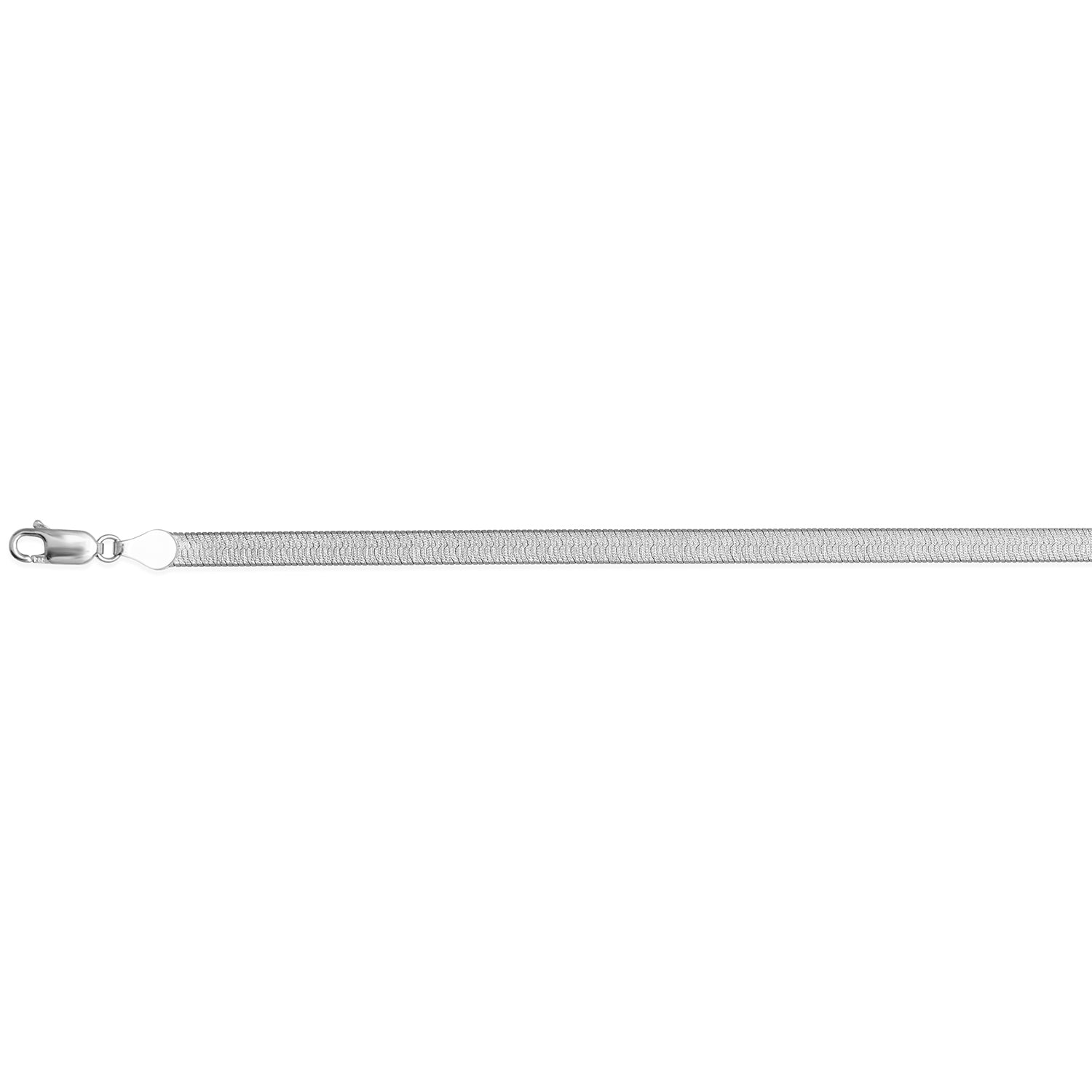 Sternstaub Herringbone-Halskette, 925 Silber, rhodiniert, ca. 40,5 cm mit 5 cm extender, 9,09 g