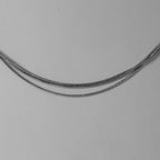 MULTI LINES SILK SNAKE 925 Silber rhodiniert Halskette ca. 65 cm ca. 9,51g