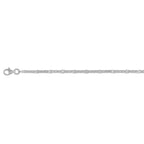 Italienische BISMARK PAVE 925 Silber rhodiniert Halskette ca. 50 cm ca. 4,11g