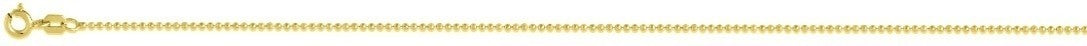 LIGHT BEAD CHAIN D/CUT 925 Silber vergoldet Halskette ca. 45 cm ca. 2,000g