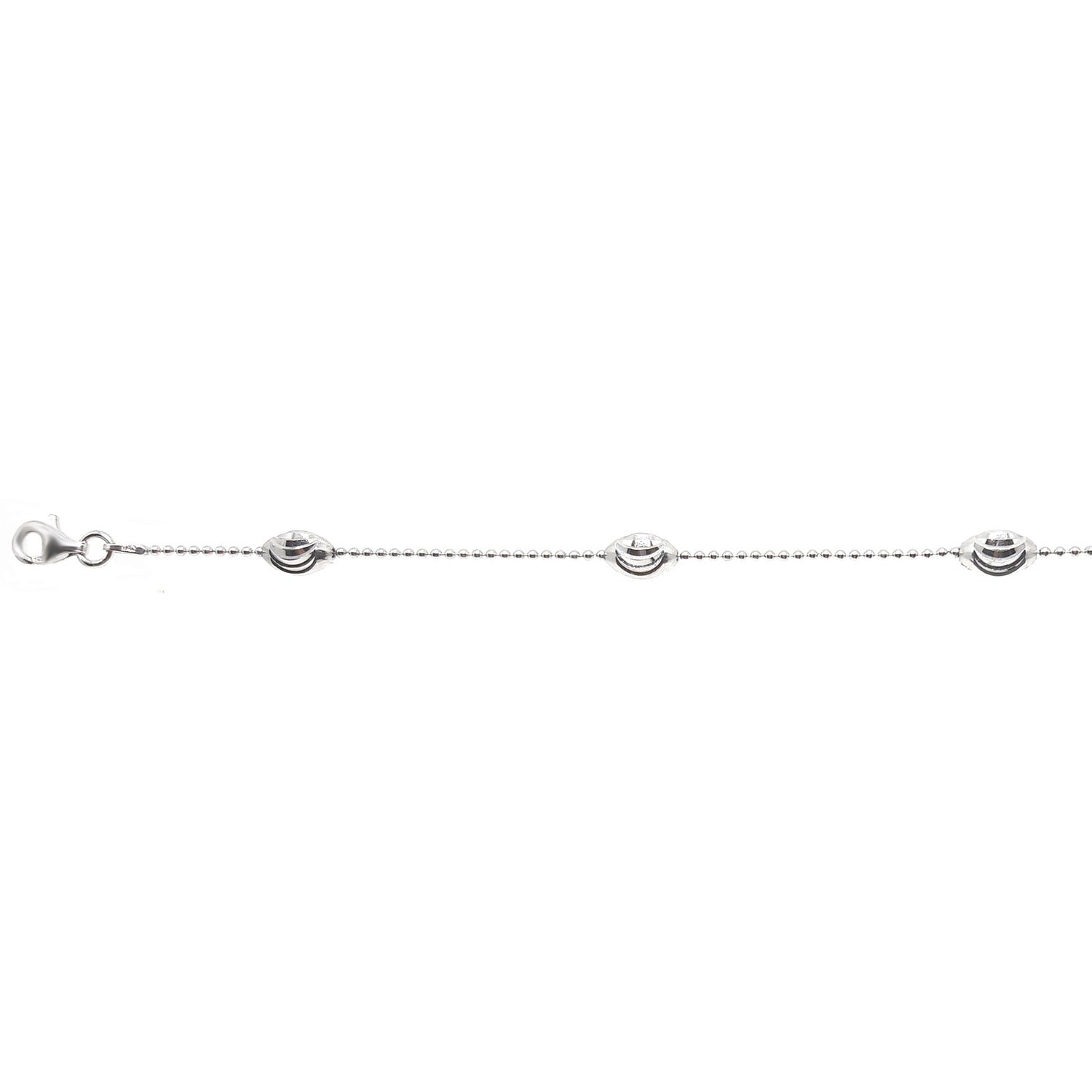 925 Silber rhodiniert Halskette ca. 43 cm mit 5 cm extender, ca. 4,96g