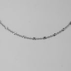KONFETTI 925 Silber rhodiniert Halskette ca. 45 cm ca. 2,62g