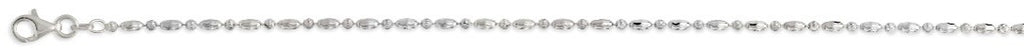 NEBULA BEAD CHAIN 925 Silber rhodiniert Halskette ca. 45 cm ca. 4,85g