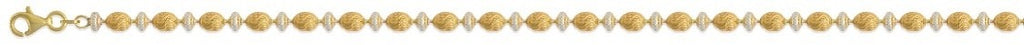 SATURNO CHAIN 925 Silber vergoldet und platiniert Halskette ca. 45 cm ca. 13,40g
