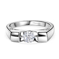 D'Joy Moissanit Ring 925 Silber rhodiniert (Größe 17.00) ca. 0,40 ct