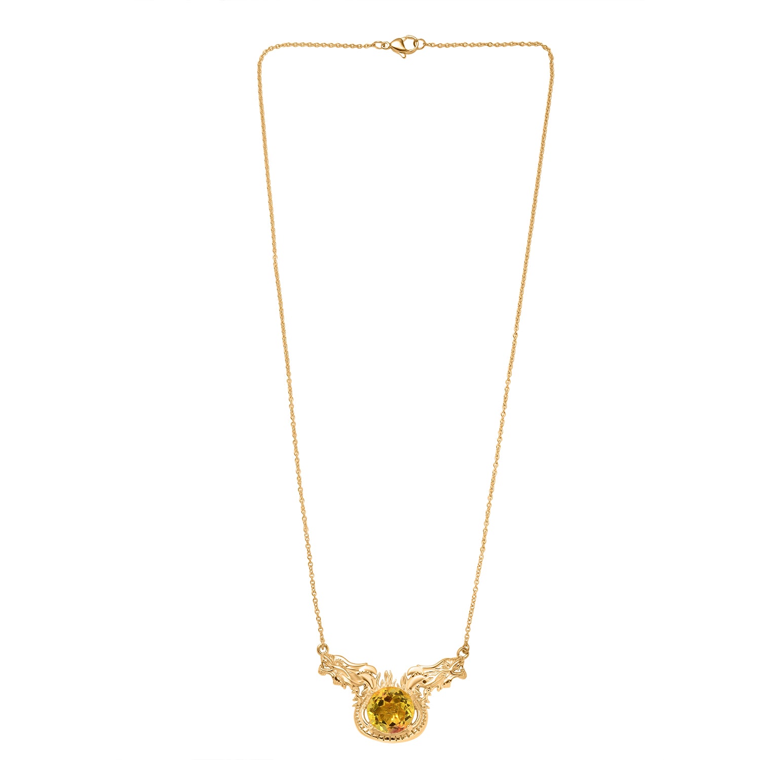 EVER TRUE Sphaleros Quarz Halskette ca. 50 cm Nickelfreies Messing ca. 10,87 ct.