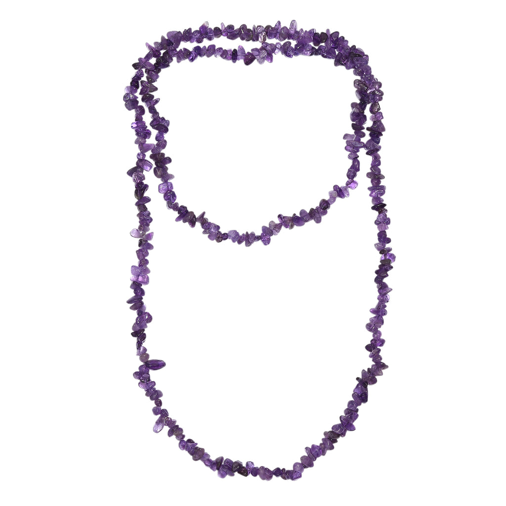 Afrikanischer Amethyst Halskette 76 cm ca. 157.00 ct