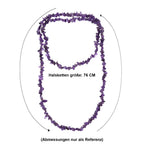 Afrikanischer Amethyst Halskette 76 cm ca. 157.00 ct
