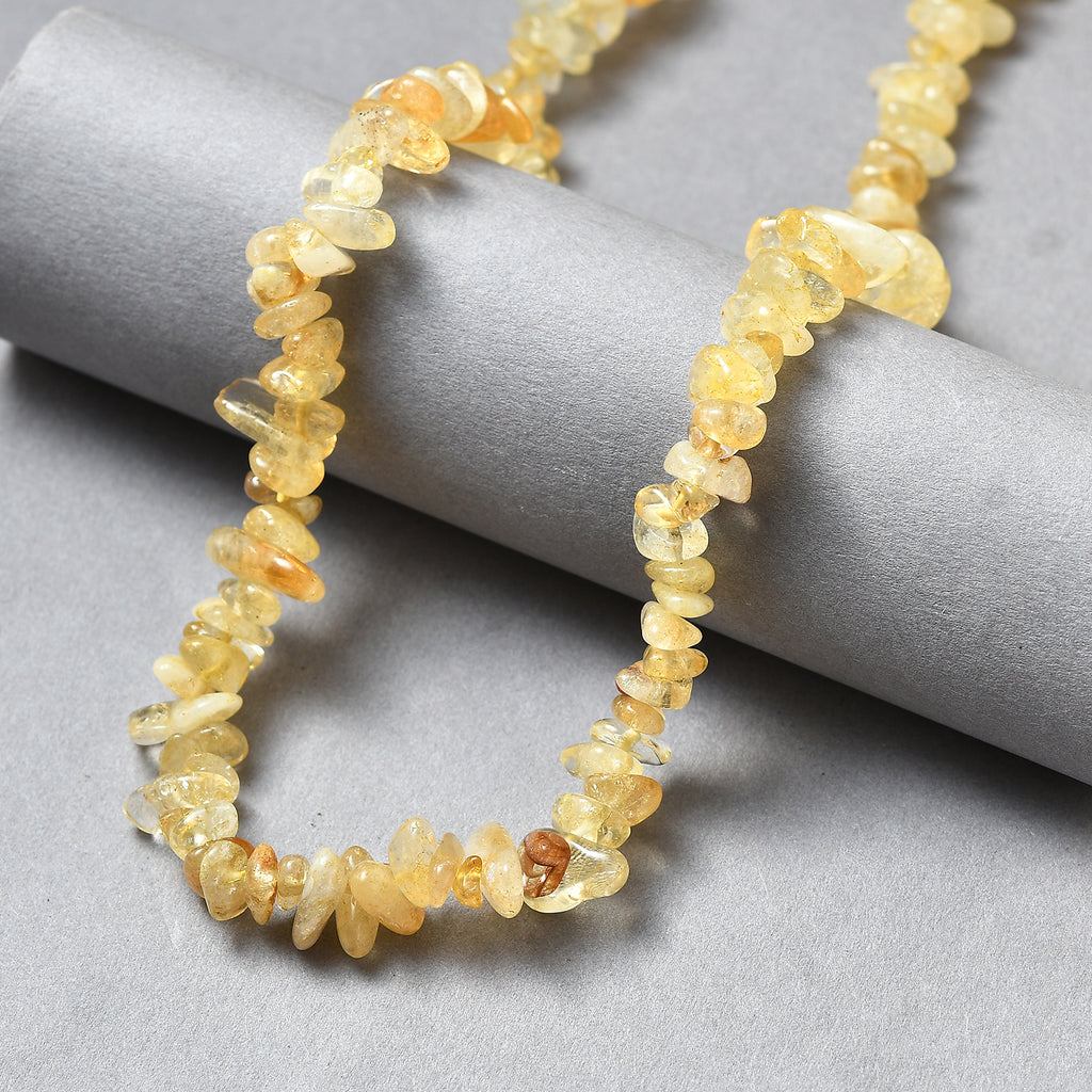 Citrin Halskette 76 cm ca. 329,00 ct.