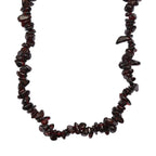 Roter Granat Halskette 76 cm ca. 409.00 ct