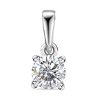 D'Joy Moissanit Anhänger 925 Silber platiniert ca. 0.46 ct