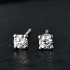 D'Joy Moissanit Ohrringe 925 Silber platiniert ca. 0.49 ct