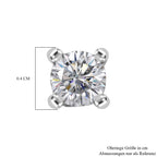 D'Joy Moissanit Ohrringe 925 Silber platiniert ca. 0.49 ct