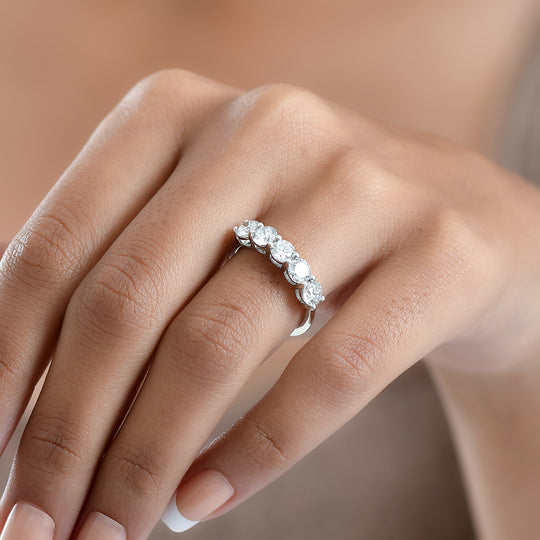 LUXURIANT DIAMOND - Lab Grown Diamant SI-GH Ring 925 Silber rhodiniert (Größe 19.00) ca. 2.00 ct
