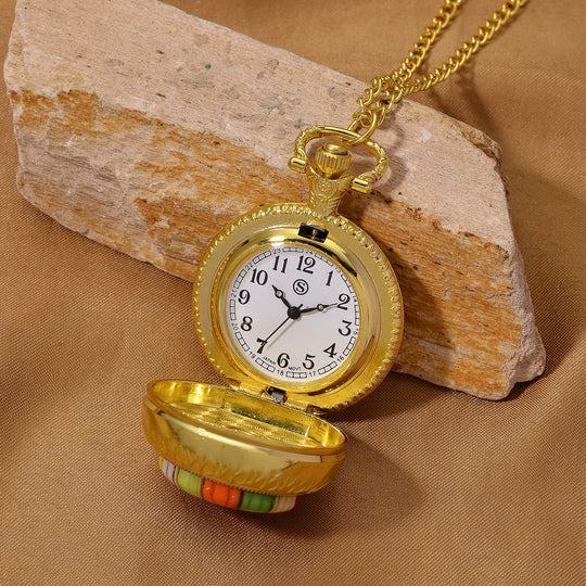 EXKLUSIVES ANGEBOT STRADA SPINNING Uhr mehrfarbiges Murano-Stil Glas mit Japanisches Uhrwerk 91.4 cm