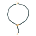 D'Joy Jade, Roter Granat Halskette ca. Flexibles cm 925 Silber Vergoldet