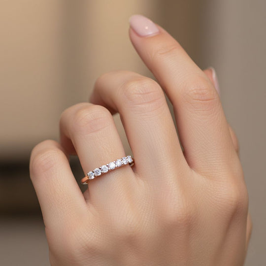 LUXURIANT DIAMOND - Lab Grown Diamant SI-GH Ring 925 Silber 750 rosévergoldet (Größe 16.00) ca. 0.25 ct