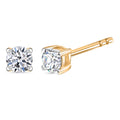 LUXURIANT DIAMOND - Lab Grown Diamant SI-GH Ohrringe 925 Silber 750 Gelb Vergoldet ca. 0.25 ct