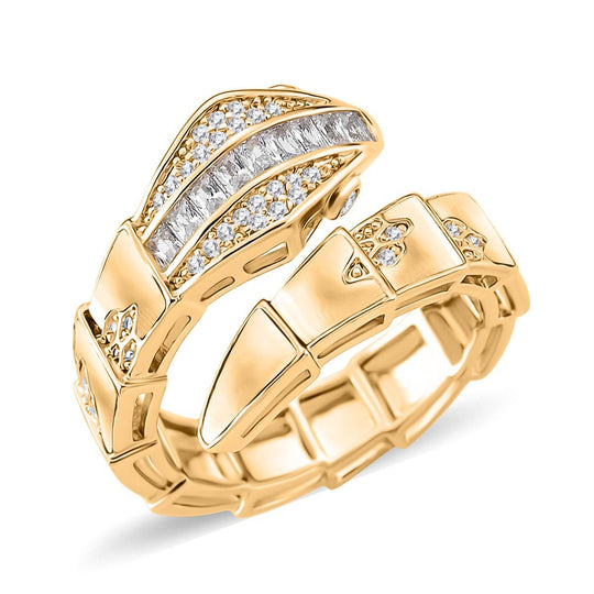 Weißer Zirkonia Ring Nickelfreies Messing (Größe 16.00)