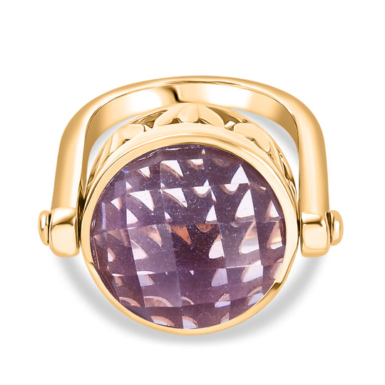 EVER TRUE Rose De France Amethyst Ring Nickelfreies Messing (Größe 21.00) ca. 12,95 ct