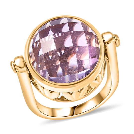 EVER TRUE Rose De France Amethyst Ring Nickelfreies Messing (Größe 21.00) ca. 12,95 ct