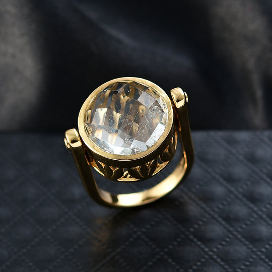 EVER TRUE Prasiolith Ring Nickelfreies Messing (Größe 19.00) ca. 12,53 ct